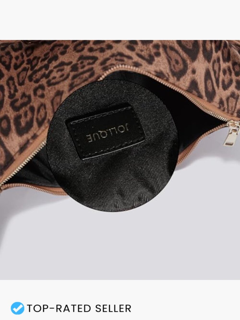 Vegan Leather Crossbody Hobo Bag Foldable Slouchy Shoulder Purse Adjustable - Picture 6 of 7
